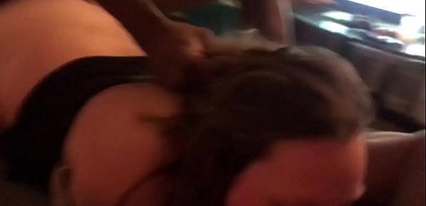  (POV) Sexy drunk amauter white bitch getting tag teamed after bar